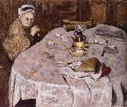Edouard Vuillard Vial wife's breakfast china oil painting artist